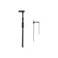 Double Section Retractable Style+Stainless Steel 2-Prong Ground Stake