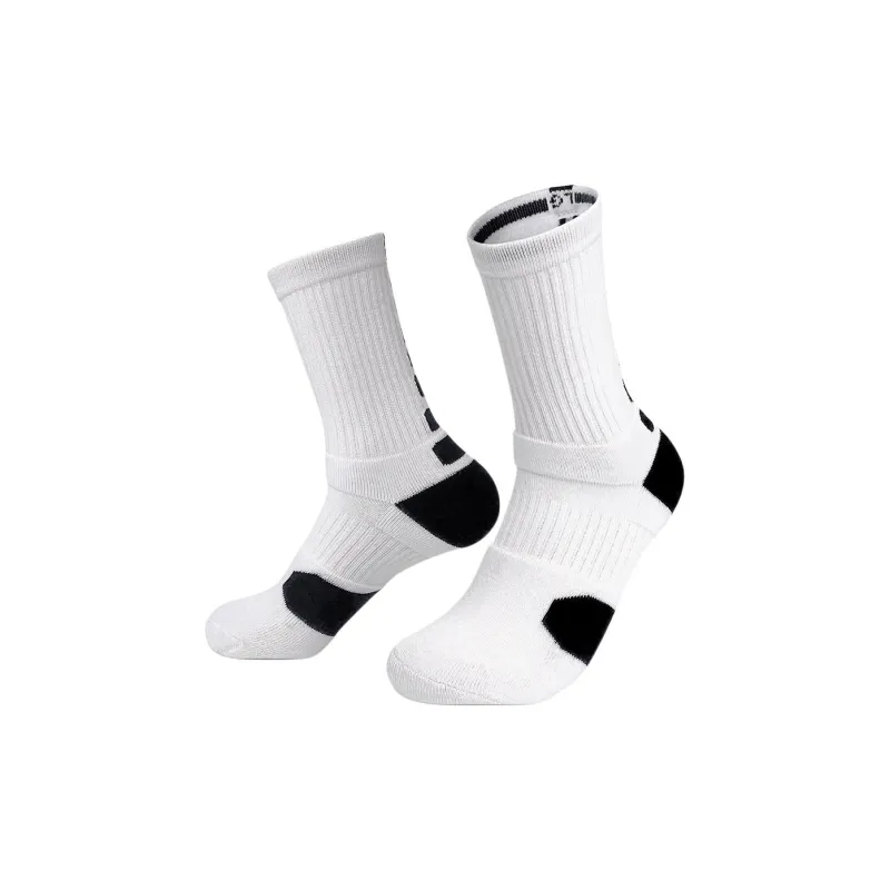 Brute Rabbit Basketball Socks Men's 1 Pack White Black-0