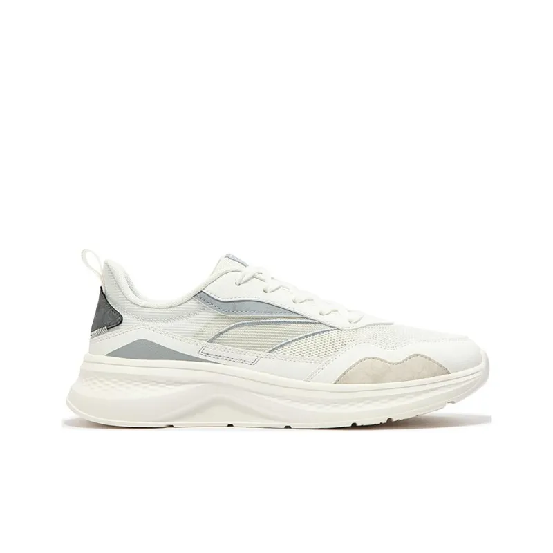 361° Cushioning Wear-Resistant Low-Top Casual Shoes Men's White Gray-1