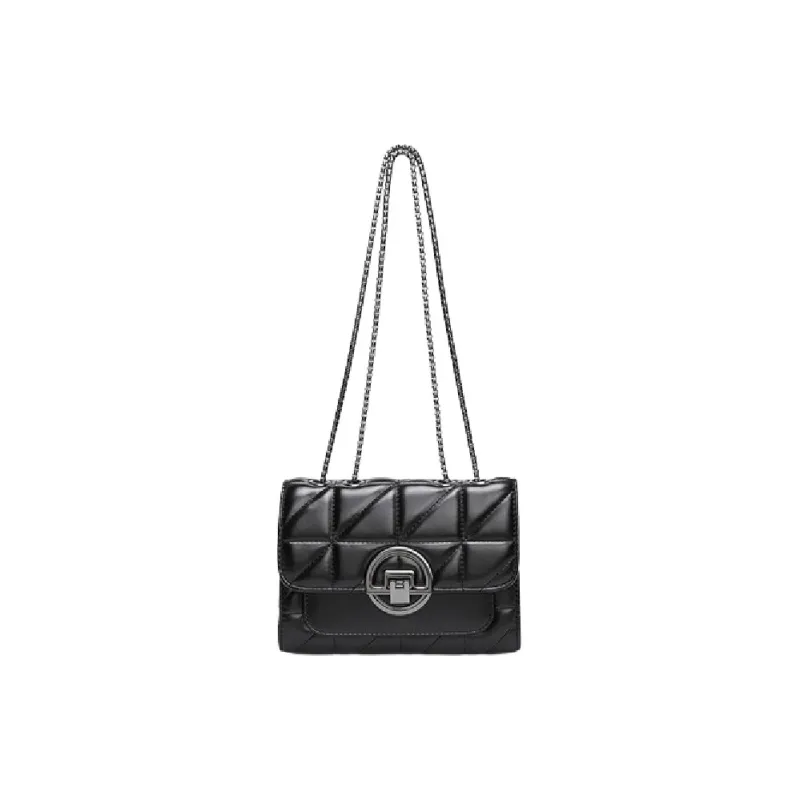 BRINCH Pu Crossbody Bag Shoulder Bag Regular Women's Black-2