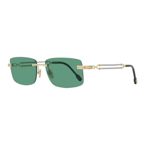 FRED Metal Rectangular Sunglasses Women's Gold