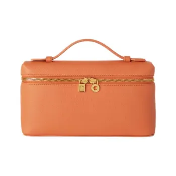 Loro Piana ExtraPocket Grained Calfskin One Shoulder Handbags Women's Cinnamon Orange