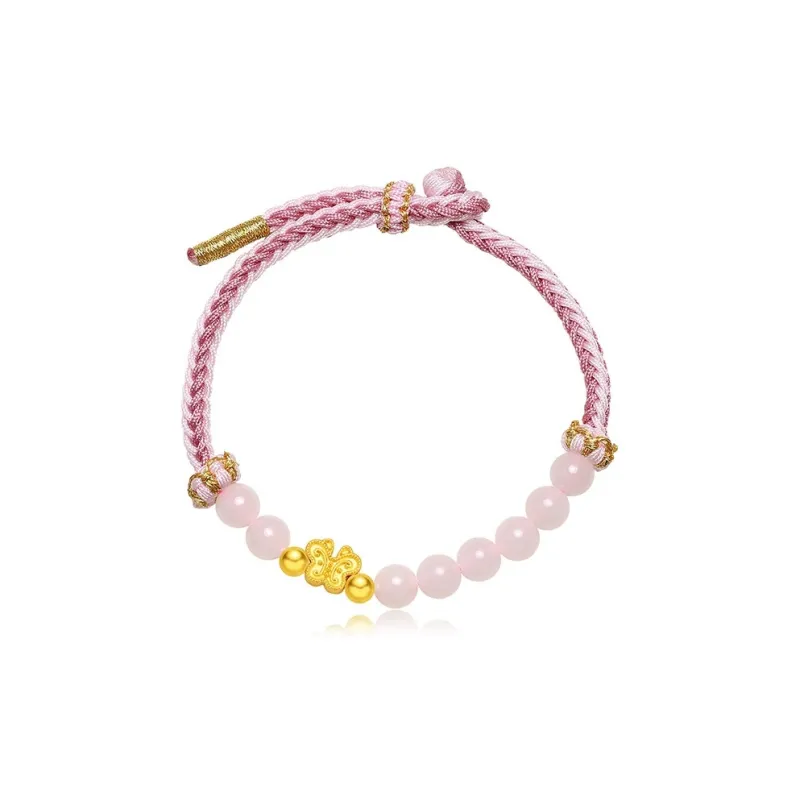 CHAOHONGJI Hetian Jade Bracelets Women's Dusty Pink-2