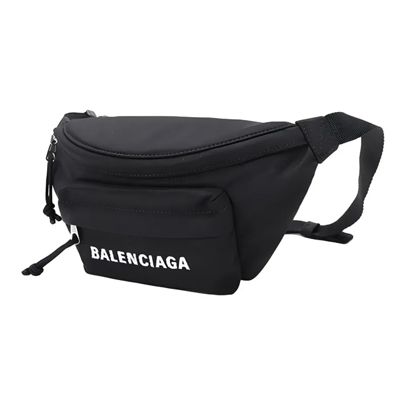 Balenciaga Fabric Sling Bag Crossbody Bag Fanny Pack Small Size Women's Black-1