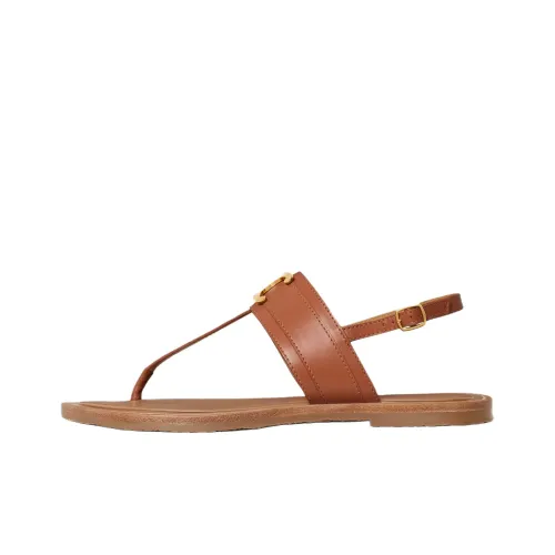 CELINE Strap Sandals Women's Tawny