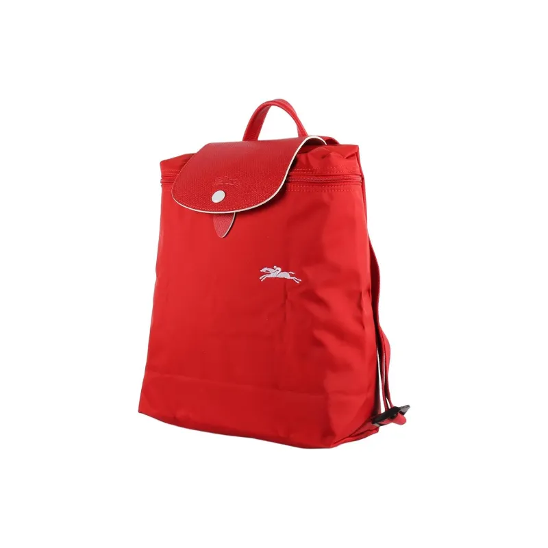 LONGCHAMP Le Pliage Fabric Backpack Regular Women's Vermilion-2