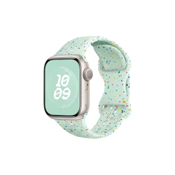 IOTS Apple Compatibility Watch Band Multicolor Spot Bowknot Buckle Silicone Watch Band Silicone Material