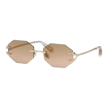 Roberto Cavalli Geometric-frame Metallic Sunglasses