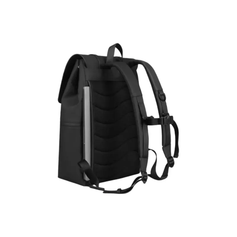 Gaston Luga Waterborne Polyurethane Backpack Medium Size Unisex Black-3