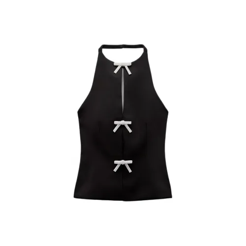 ZARA Tank Tops Women's Black