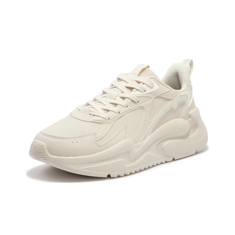 361° Anti-Slip Wear-Resistant Low-Top Casual Shoes Men's Ecru-1