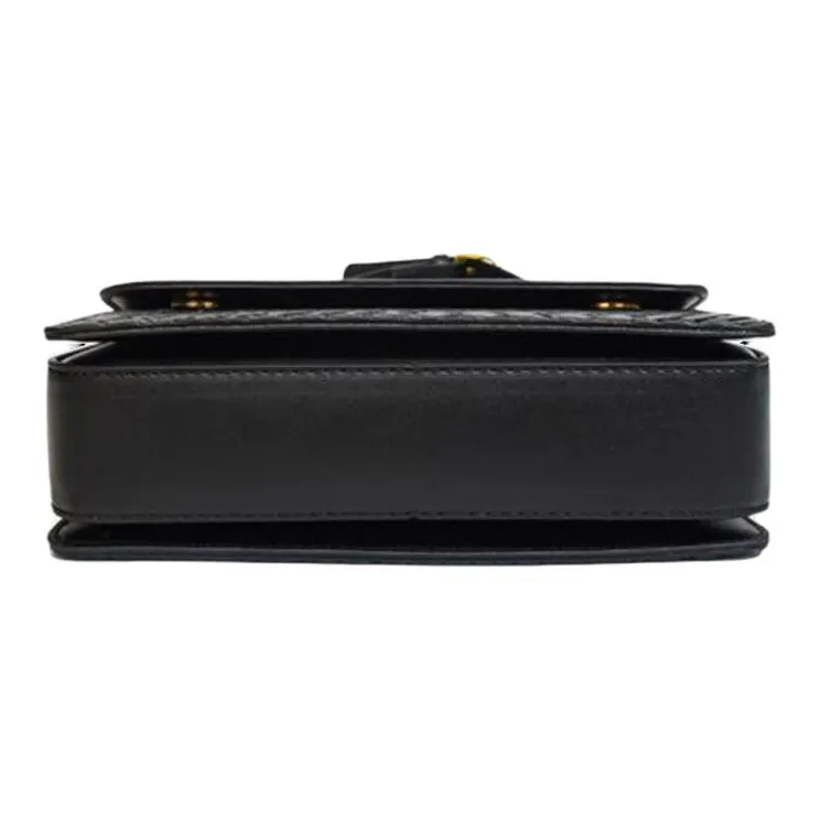 CORE BIRD PU One Shoulder Handbag Regular Women's Black/Ecru/Coffee-1