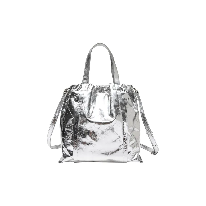 Moran & Karly Cephalic Skin Tote Bag, Shoulder Bag, Crossbody Bag, Handbag Space Silver-3