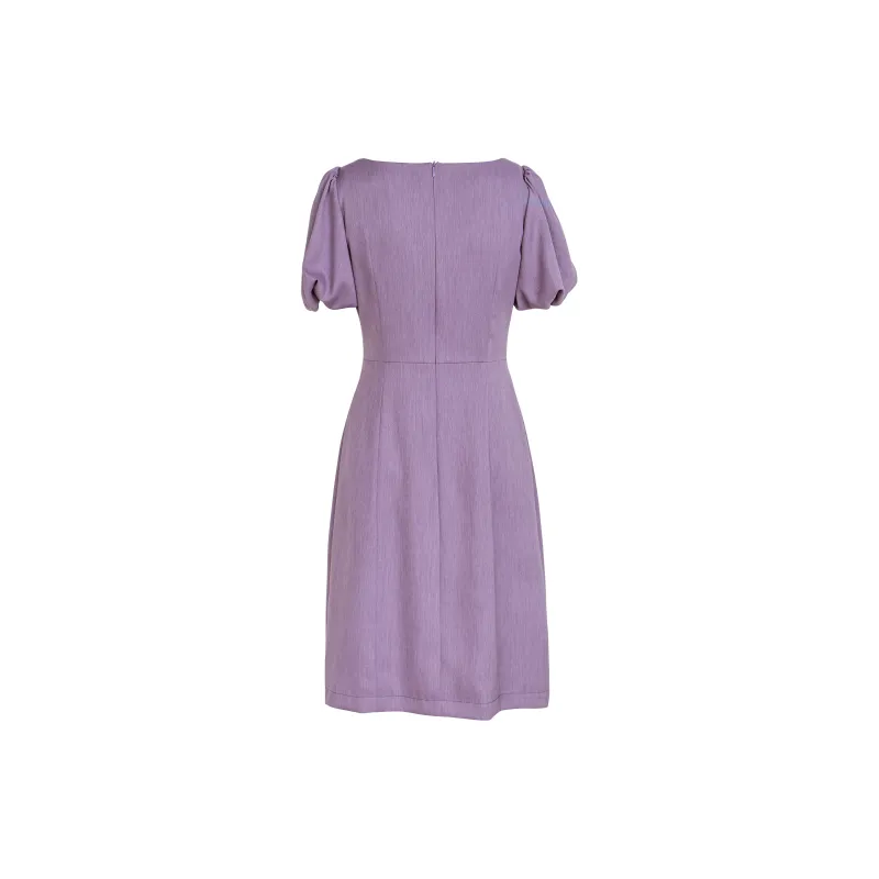 ROEYSHOUSE Short Sleeved Dress Women's Purple-1