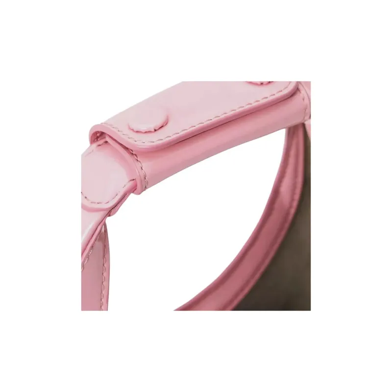 Staud Shiny Leather Shoulder Bag Crossbody Bag Handbag Women's Pink-2