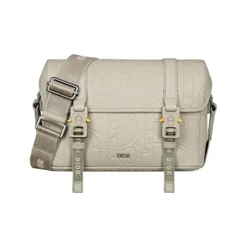 DIOR Hit The Road Grained Calfskin Messenger Bag, Shoulder Bag, Crossbody Bag Men's Beige