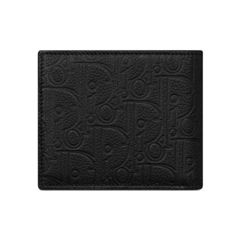 DIOR Cow Leather Wallet Men's Black-1
