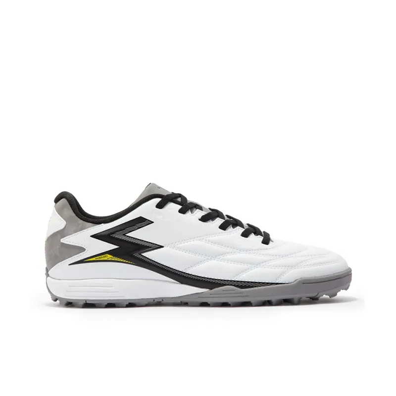 361° TF Rubber Broken Studs Soft Ground Artificial Ground Cushioned Slip Resistant Soccer Shoes Men's White Black-1