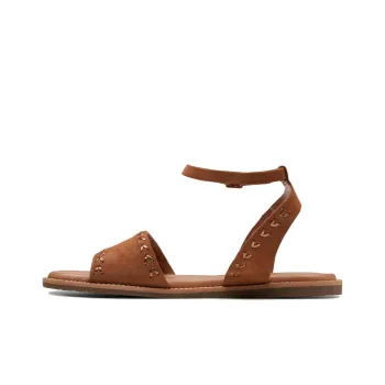 Clarks One Strap Sandals 2cm Women's Brown