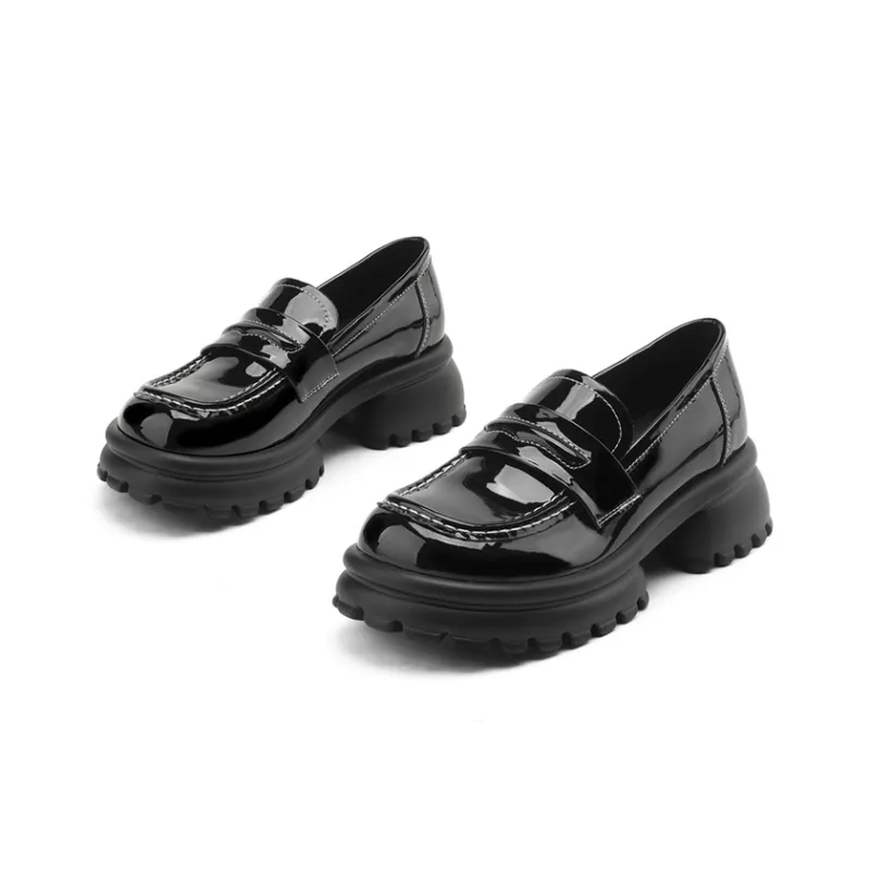 JOSINY Loafers Women's Black/Beige-2