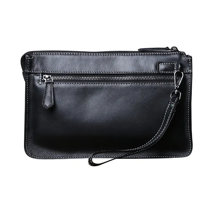 DOSRFINI Genuine Leather Top Grain Cow Leather Clutch Men's-1