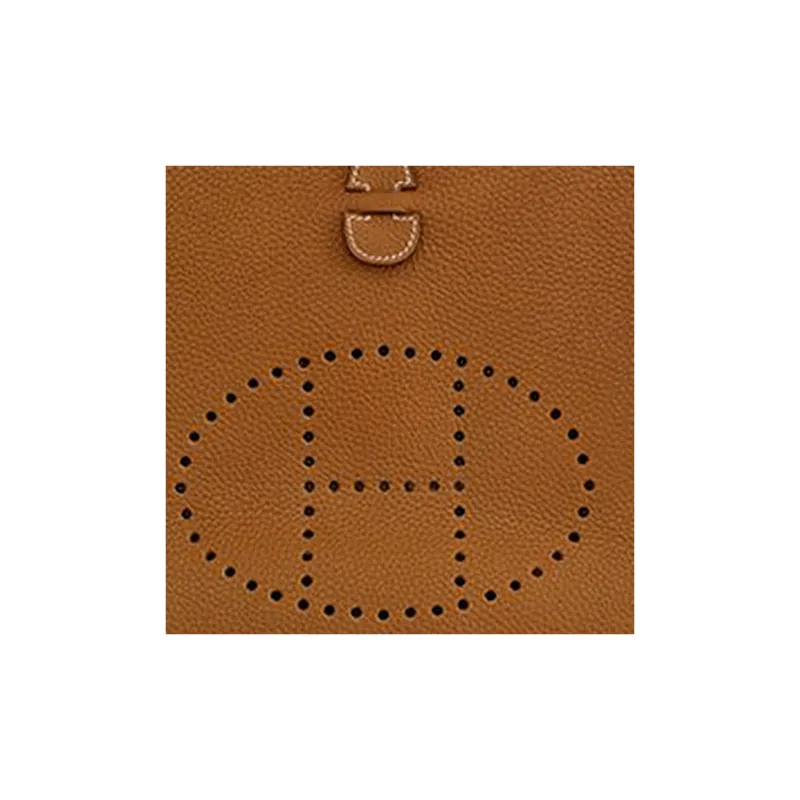 HERMES Evelyne Clemence Bullock Leather Crossbody Bag, Shoulder Bag Women's-3