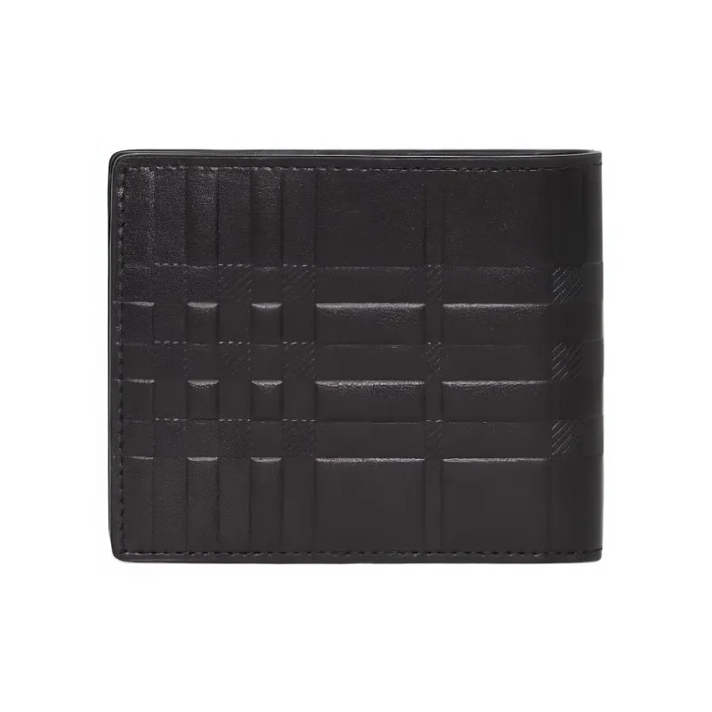 Burberry Cow Leather Wallet Regular Men's Black-2