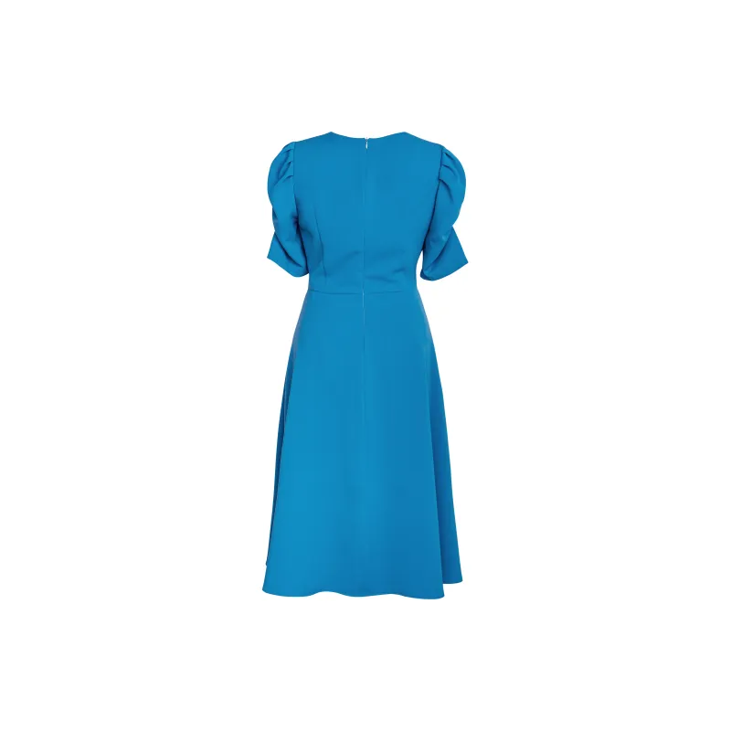 ROEYSHOUSE Short Sleeved Dresses Women's Blue-1