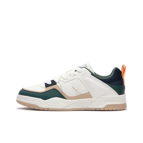 361° Slip-Resistant Low-Top Skateboard Shoes Men's White Green