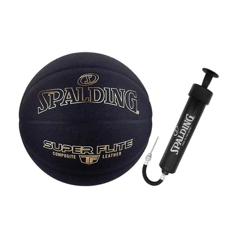 SPALDING TF Excellence Series PU Basketball Black Size 5 Ball Competition Kids'-4