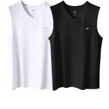 2 Pack (White+Black) Pure Cotton Soft/Plain Knit Wide Shoulder/Classic Crew Neck