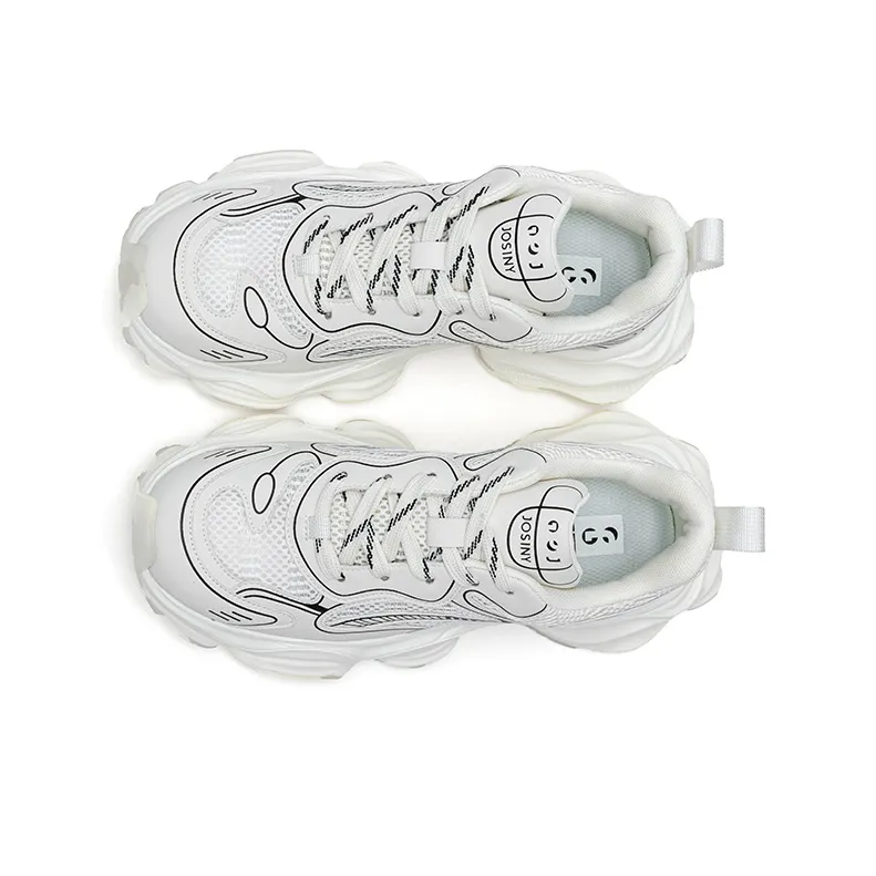 JOSINY Anti Slip Wear Resistant Low Top Chunky Sneakers Men's-3