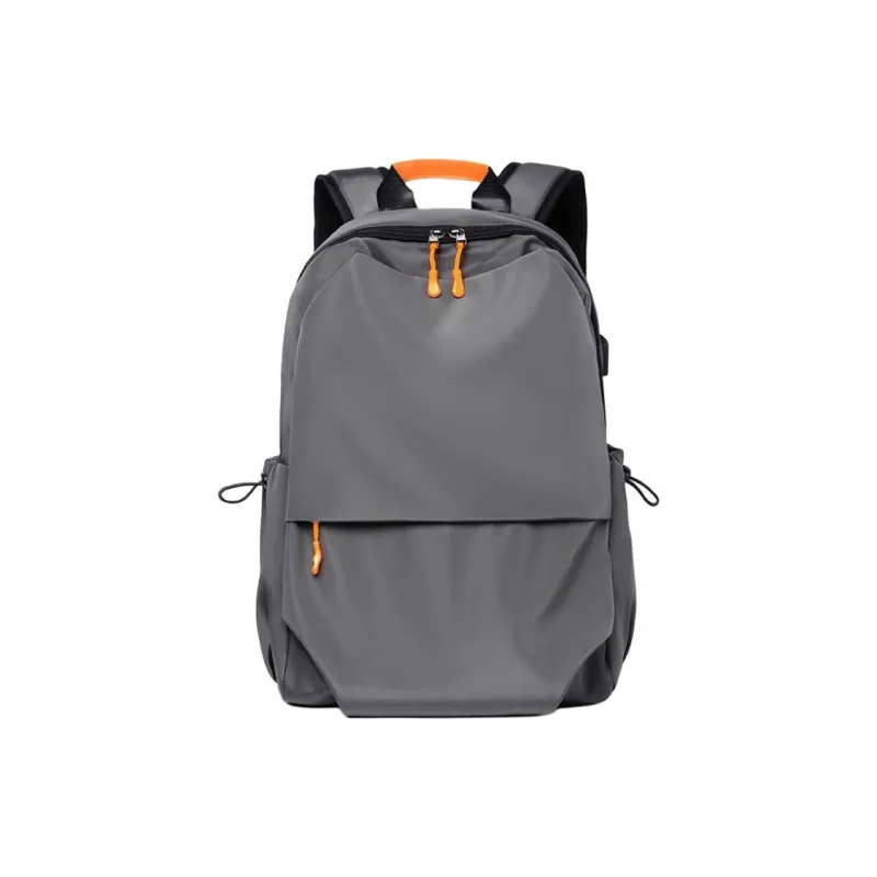 Venerable Brahma Durable Fabric Backpack Regular Men's Black/Gray-8