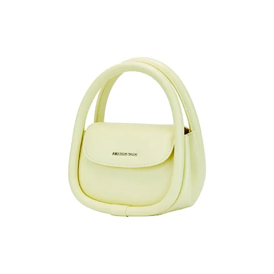 AMAZING SONG Cow Leather Handbags Mahjong Crossbody Bags Medium Size Women's White/Blue/Red/Yellow-2