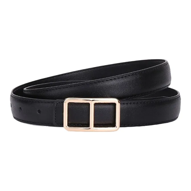 CARTELO Cow Split Leather Belts Women's Width 2.5cm-0