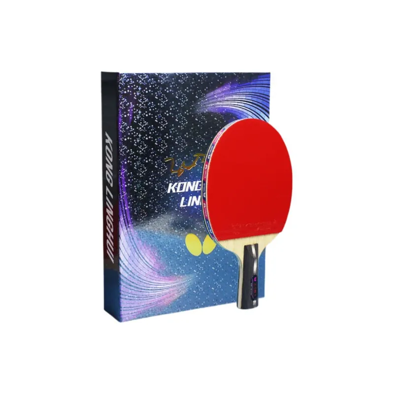 Butterfly Ping Pong Paddles Unisex All Wood With Carbon Fiber Black Red-3