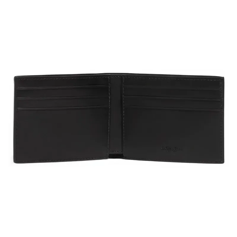 COACH Boxed PVC Money Clip Set With Wallet Mini Men's Black-4