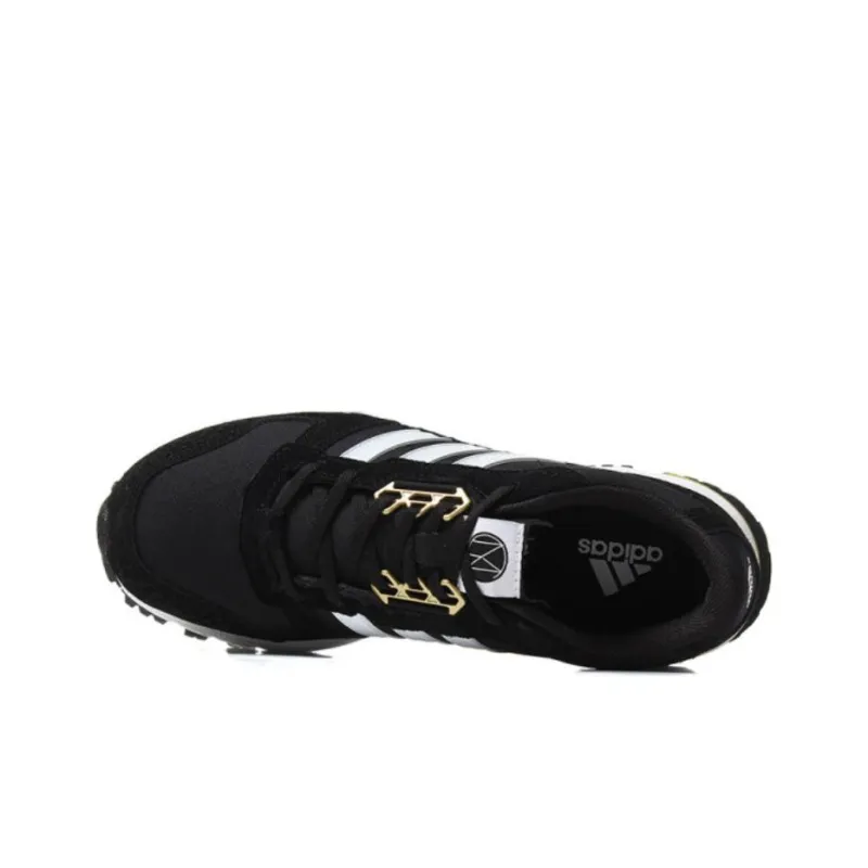 Adidas Marathon 10 Shock Absorbers Slip Resistant, Abrasion Resistant, Breathable Low Top Running Shoes Men's Black-2