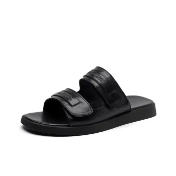 SHUPATE Rubber Sole Slip Resistant Odor Resistant Abrasion Resistant Slide Slippers Men's