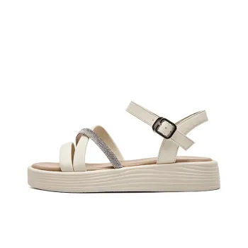 GNSJ Strap Sandals 4cm Women's Ecru