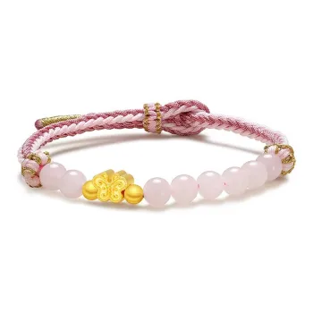 CHAOHONGJI Hetian Jade Bracelets Women's Dusty Pink