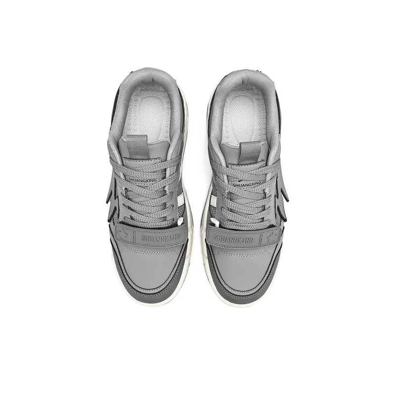Binary Cushioned Wear Resistant Lightweight Breathable Slip Resistant Low Top Vintage Basketball Shoes Men's Cool Gray-2