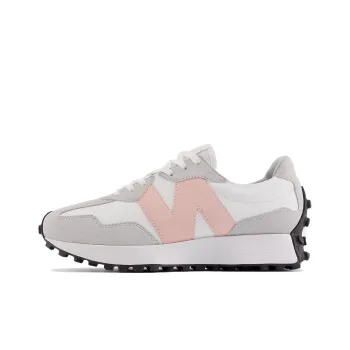 New Balance 327 White Rain Cloud Pink Haze Women's