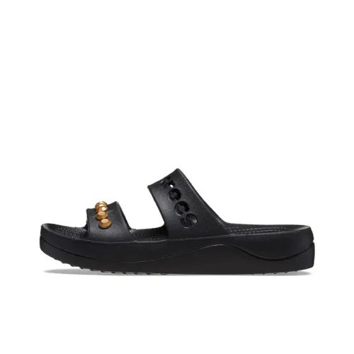 Crocs Slip Resistant Abrasion Resistant Slide Slippers Women's Black