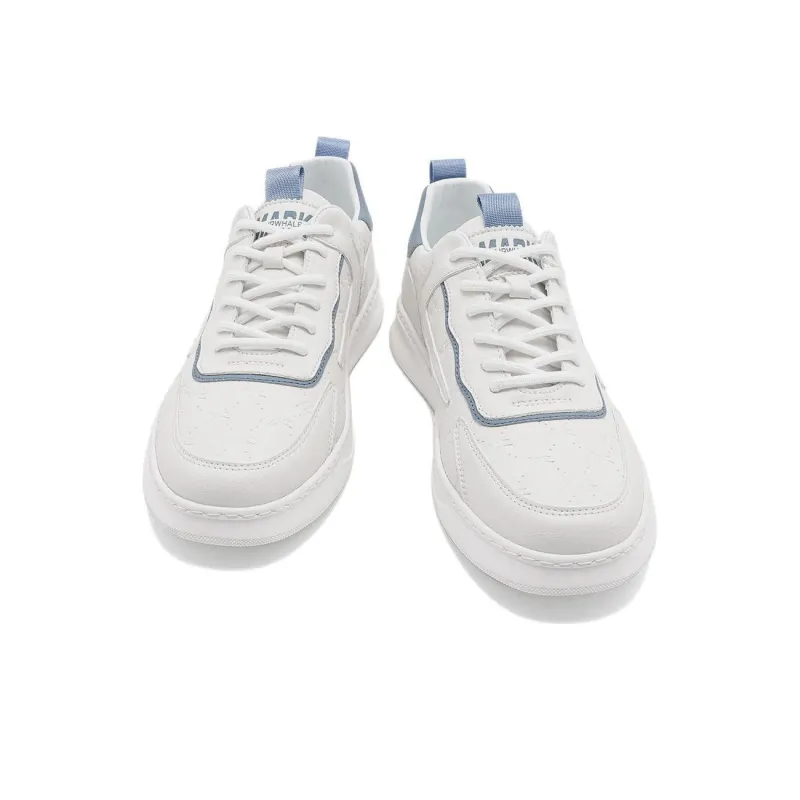 FAIRWHALE Low Top Stylish Skateboarding Shoes Men's White-13