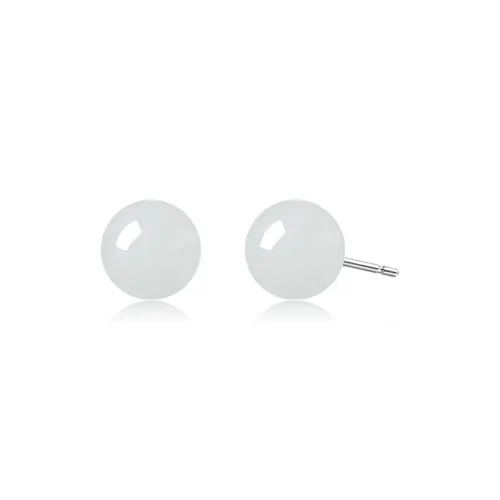 IL&CO. Hetian Jade Ear Stud Women's