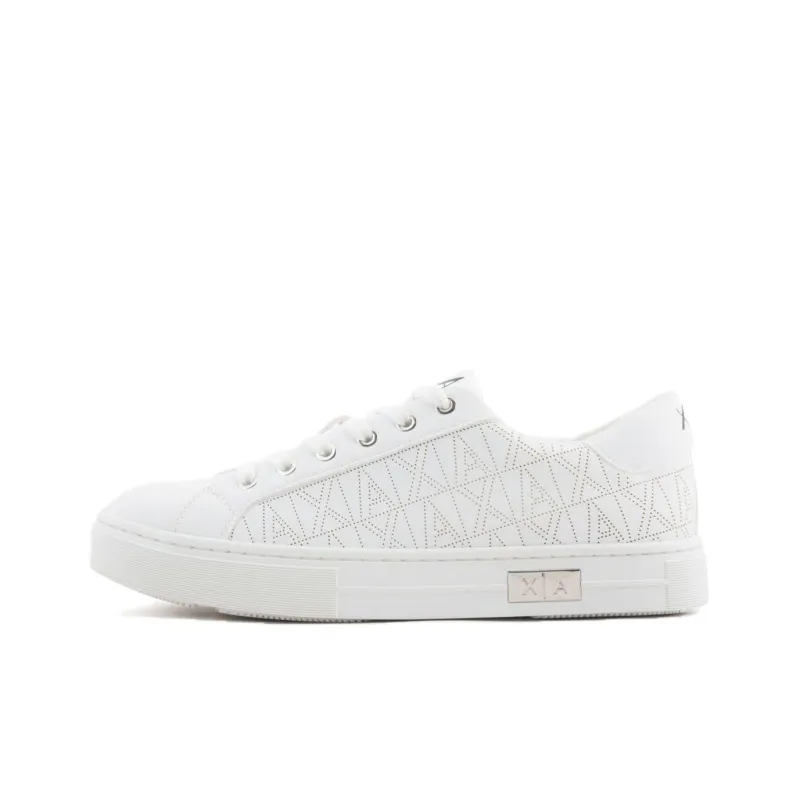ARMANI EXCHANGE Logo-pattern Perforated Sneakers-0