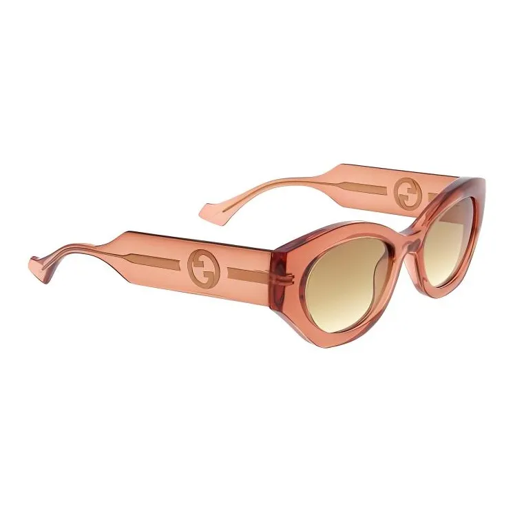 GUCCI Interlocking G logo Oval frame Sunglasses-2