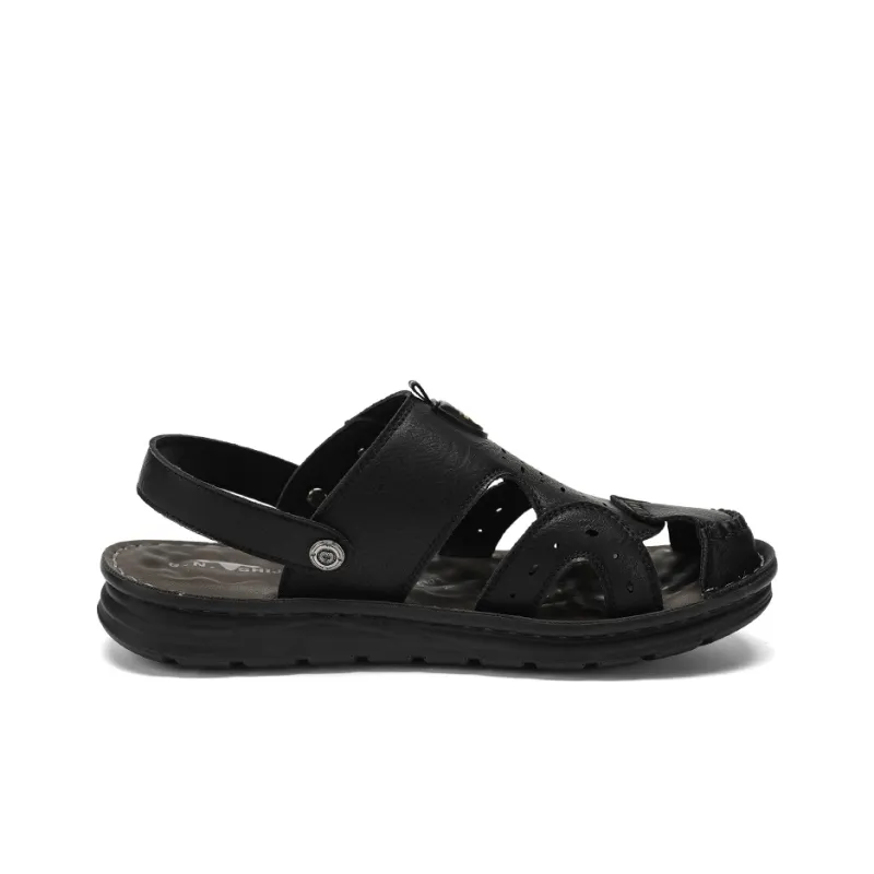 G.N.SHIJIA Beach Sandals Men Black/Yellow Brown-4