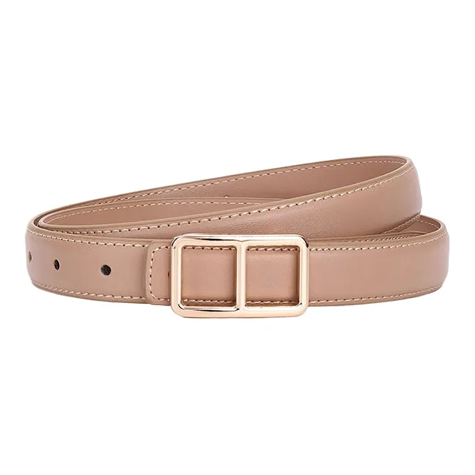 CARTELO Cow Split Leather Belts Women's Width 2.5cm-5
